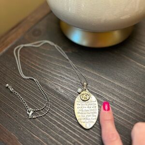 Scripture John 3:16 Spoon Necklace